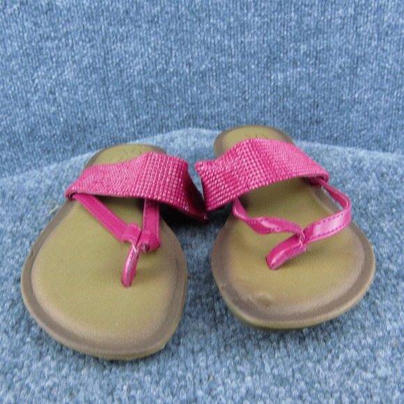Skechers 38958 Women Flip Flop Sandal Shoes Pink‎ Synthetic Size 6 Medium - Picture 2 of 9